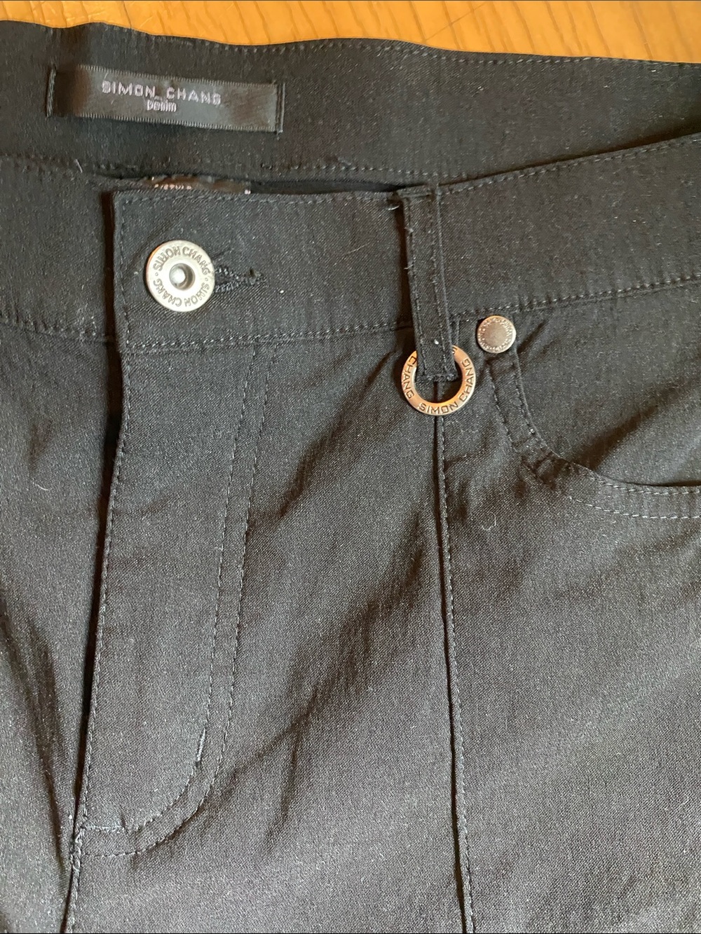 Simon Chang Black Tailored Pants - Picture 3 of 4